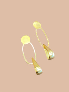 One Drop of gold earrings