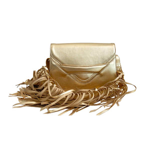 Metallic Fringe MIENNE shoulder bag