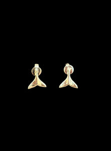 Whale Tale  Silver earrings