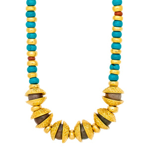 Kailua. Beautiful classic african style necklace, with amazing stones and craftmanship.